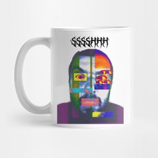 sssshh y2k colorblock abstract design digital art Mug